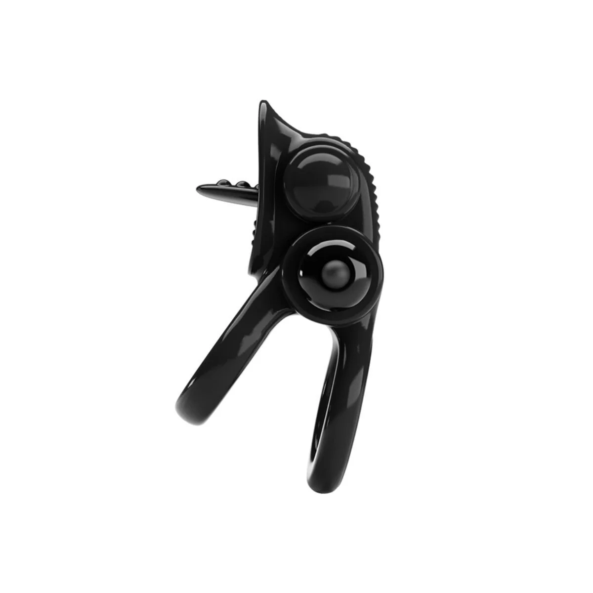 Passionate Ring Doppelter Vibrationsring + Klitoris-Stimulator Schwarz von Pretty Love kaufen | Fesselliebe