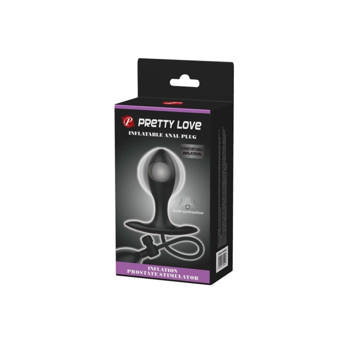 Aufblasbarer Analstecker Schwarz von Pretty Love kaufen | Fesselliebe