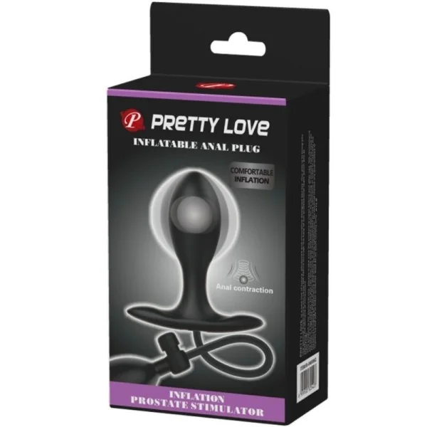 Aufblasbarer Analstecker Schwarz von Pretty Love kaufen | Fesselliebe