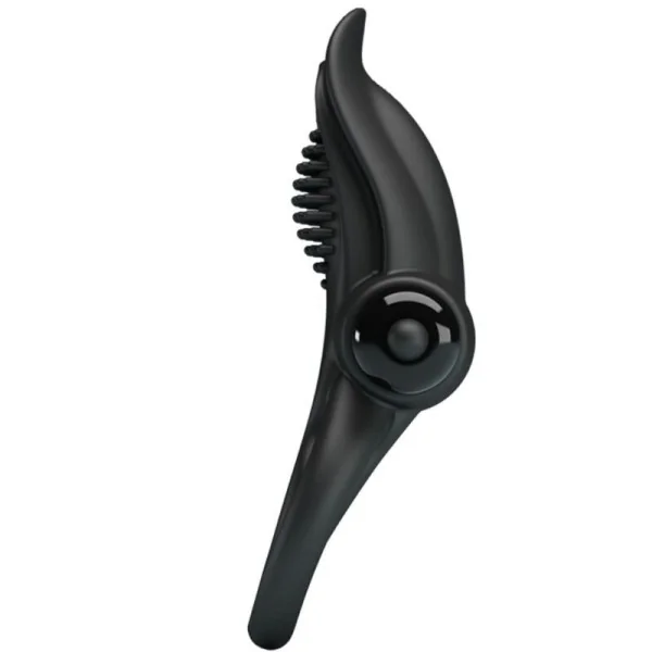 Doppelter Vibrationsring + Klitorisstimulator 10 Vibrationen Schwarz von Pretty Love kaufen | Fesselliebe