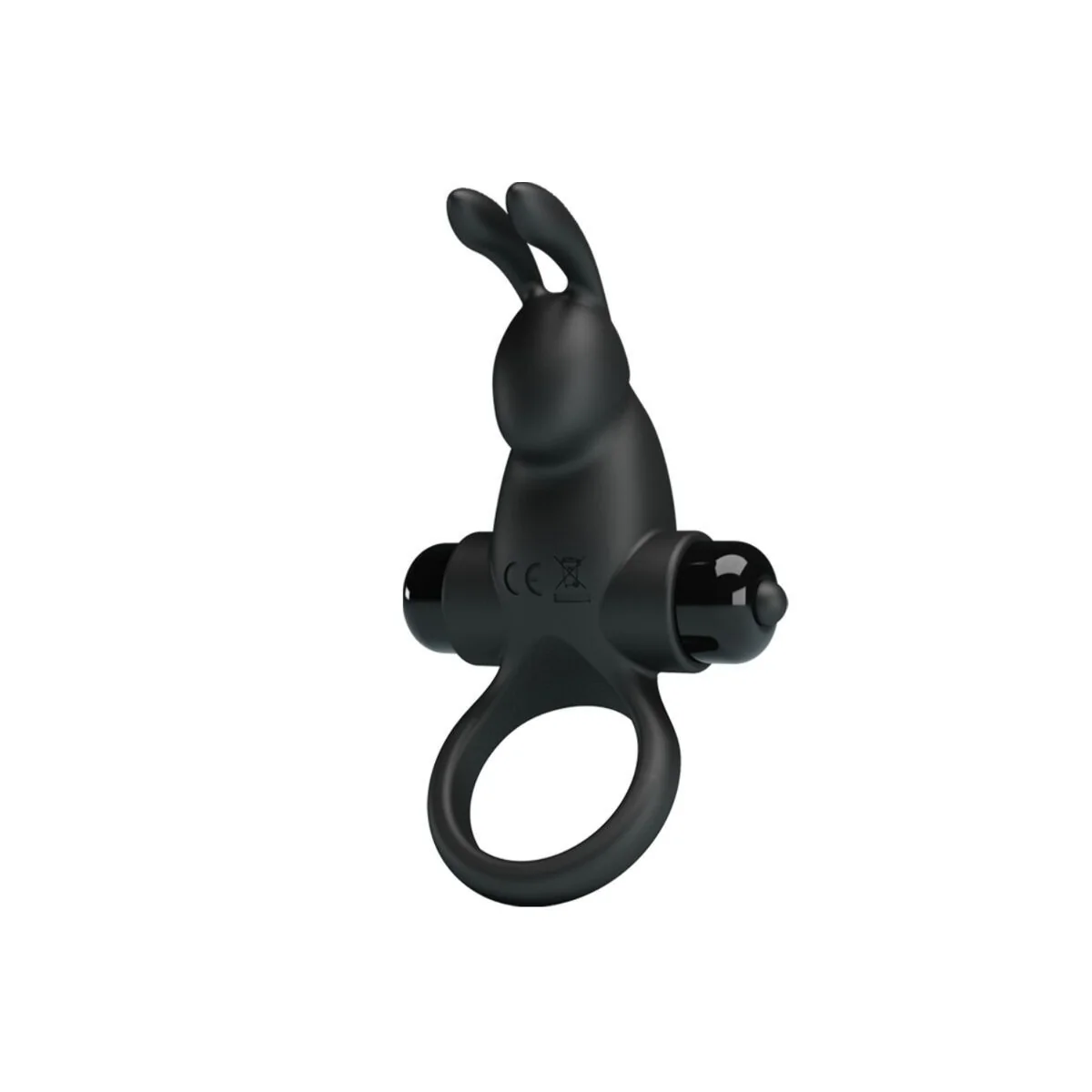 Vibrationsring + Rabbit-Klitoris-Stimulator 10 Vibrationen Schwarz von Pretty Love kaufen | Fesselliebe