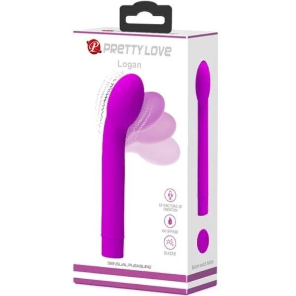 Logan G-Spot Vibrator 10 Vibrationen Lila von Pretty Love kaufen | Fesselliebe