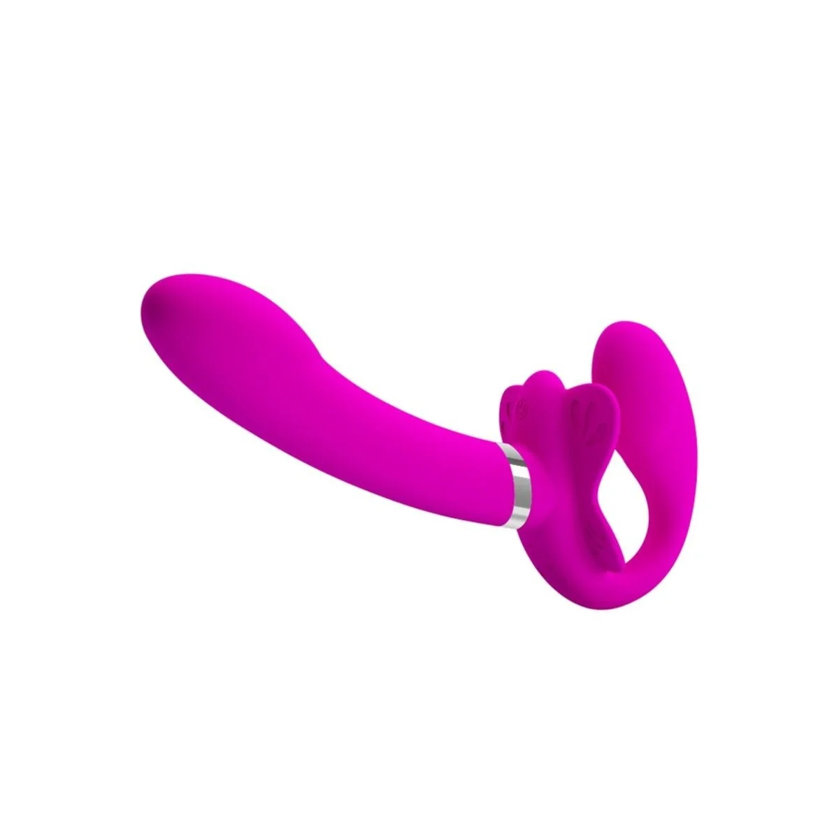Valerie Doppel-Strap-On-Vibrator 12 Vibrationen Lila von Pretty Love kaufen | Fesselliebe