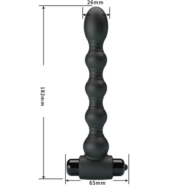 Lynn Silikon Anal Plug 10 Vibrationen Schwarz von Pretty Love kaufen | Fesselliebe