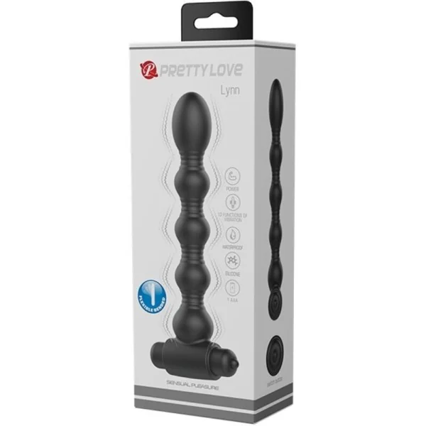 Lynn Silikon Anal Plug 10 Vibrationen Schwarz von Pretty Love kaufen | Fesselliebe