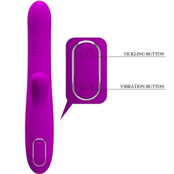 Angelique Multifunktionsvibrator + Klitorisstimulator Lila von Pretty Love kaufen | Fesselliebe