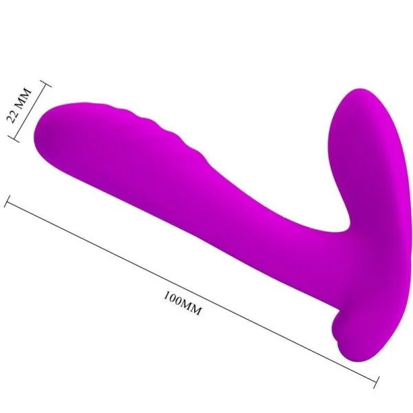 Massager & Vibrator 12 Vibrationen mit Fernbedienung Lila von Pretty Love kaufen | Fesselliebe