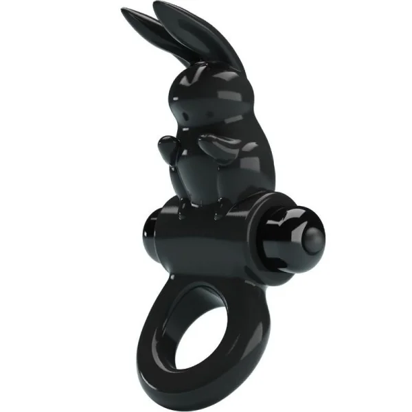 Aufregender Ring Rabbit Vibratorring 10 Vibrationen Schwarz von Pretty Love kaufen | Fesselliebe