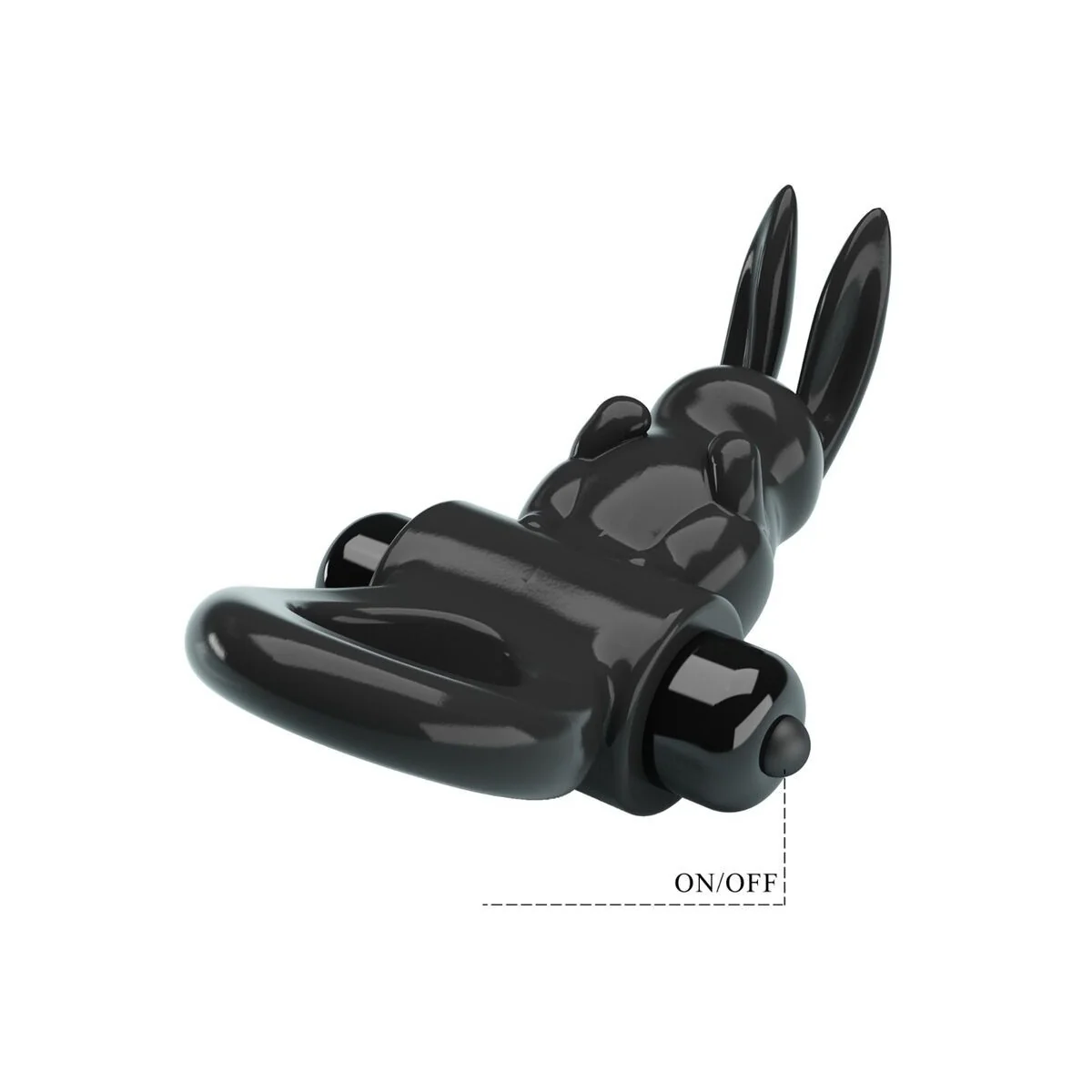 Aufregender Ring Rabbit Vibratorring 10 Vibrationen Schwarz von Pretty Love kaufen | Fesselliebe
