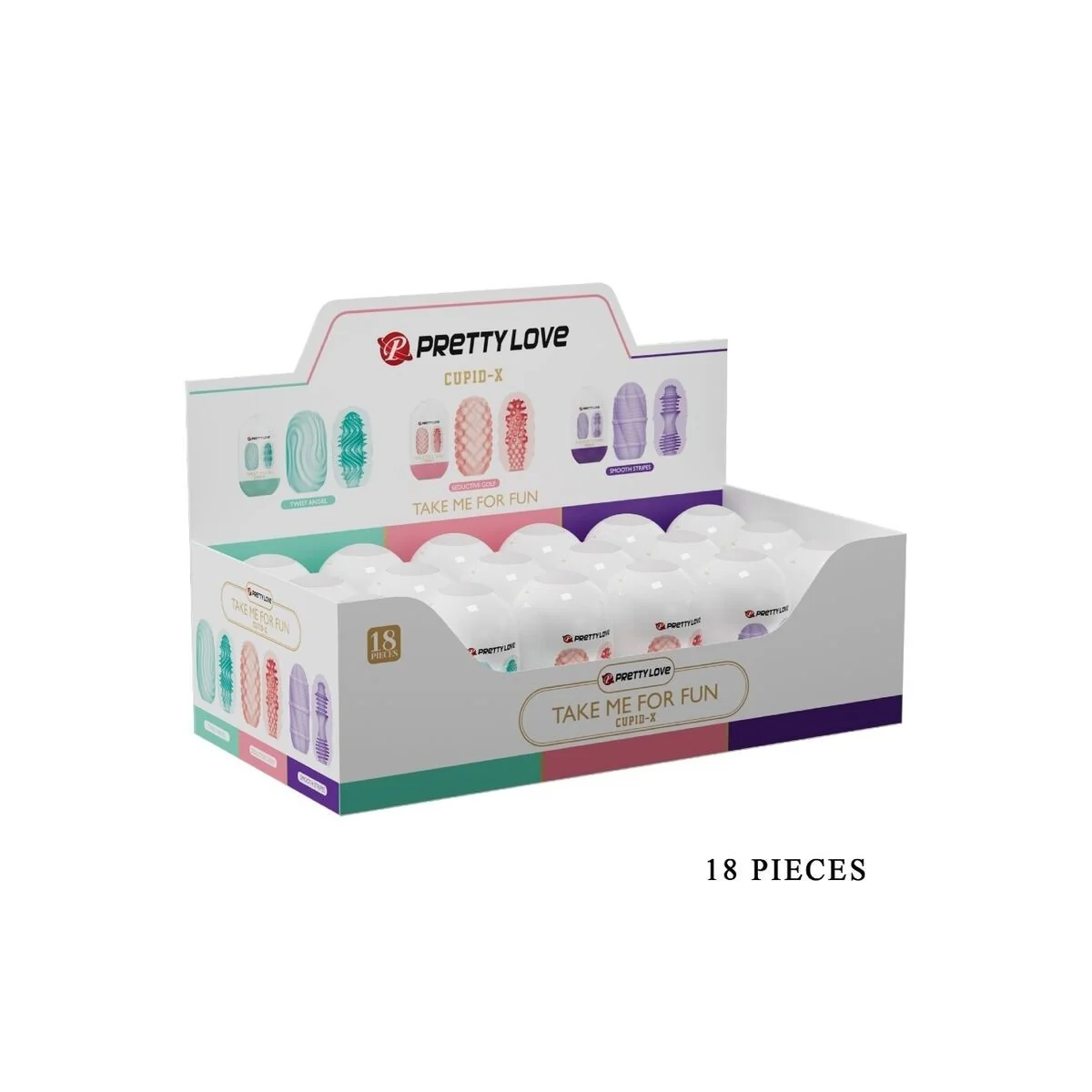 Cupid X 18 Männliche Masturbatoren Verschiedene Texturen von Pretty Love kaufen | Fesselliebe