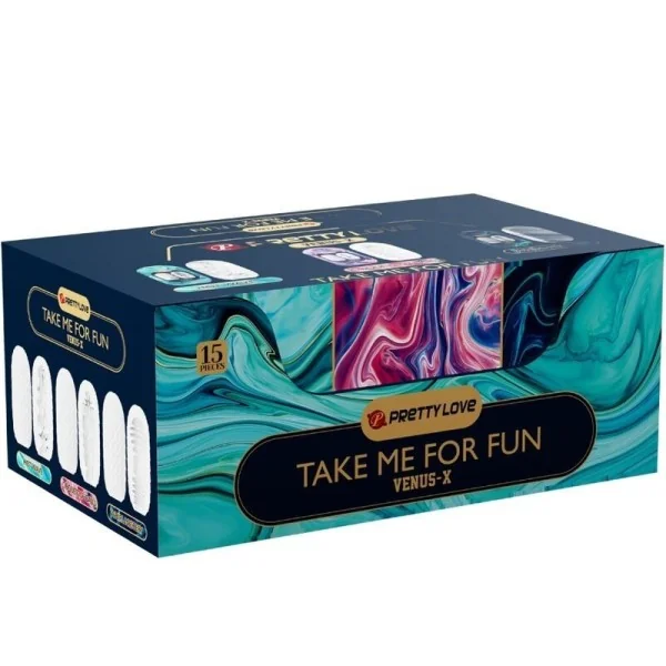 Venus X 15 Männliche Masturbatoren aus Silikon, Weiss von Pretty Love kaufen | Fesselliebe