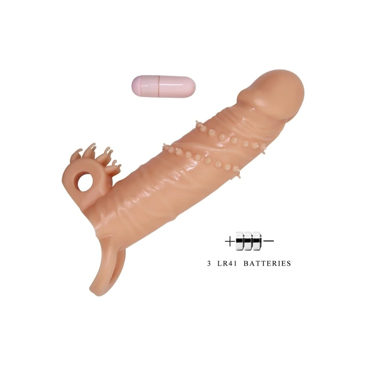 Connor Penishülle + Klitorisstimulator Fleisch von Pretty Love kaufen | Fesselliebe