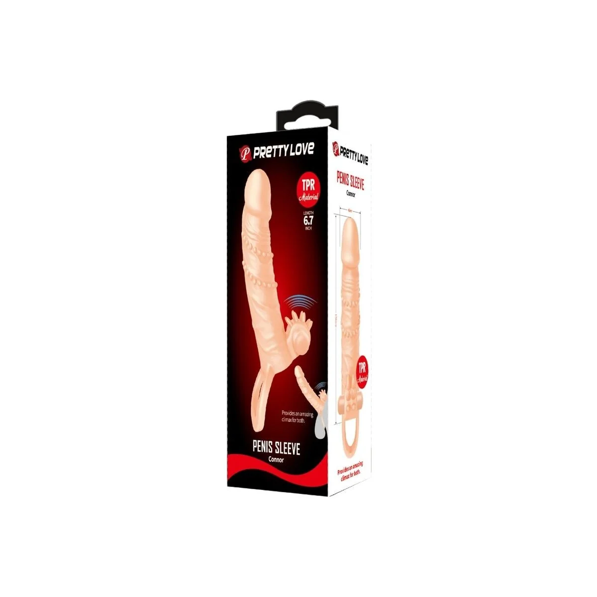 Connor Penishülle + Klitorisstimulator Fleisch von Pretty Love kaufen | Fesselliebe