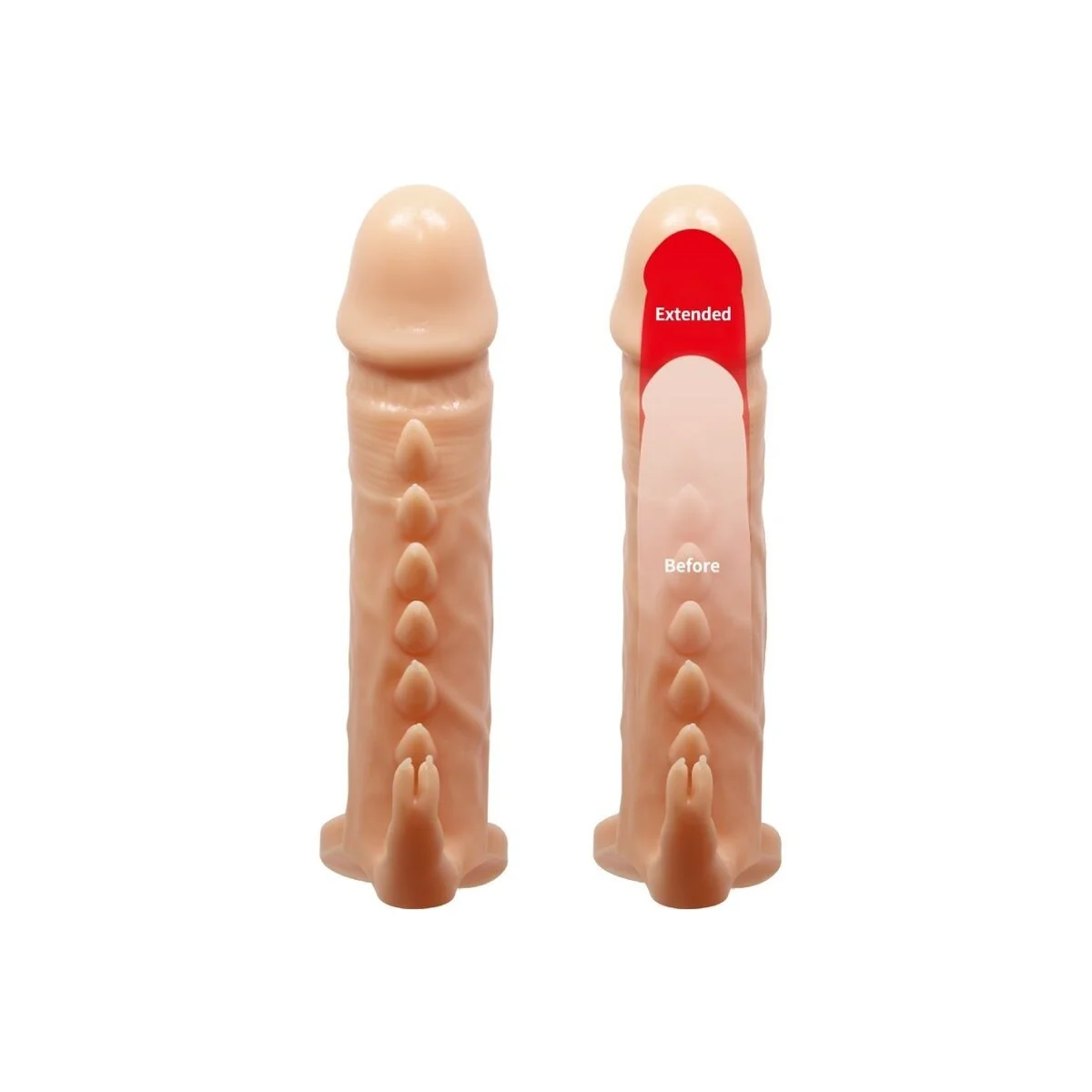 Emmit Penishülle + Klitoris-Stimulator Fleisch von Pretty Love kaufen | Fesselliebe