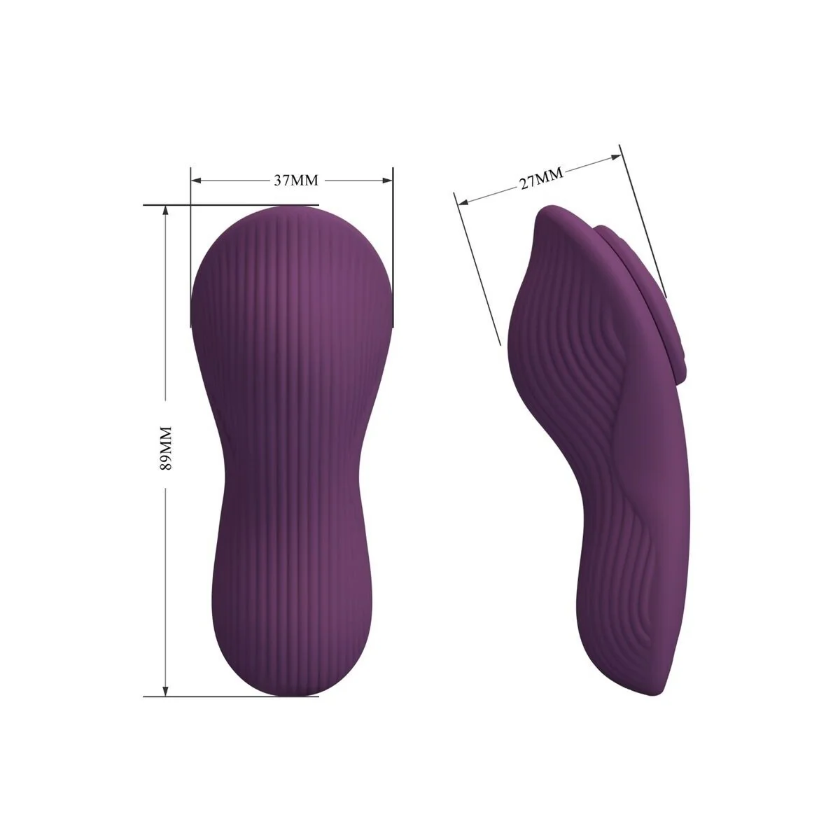 Mane Lay On Clitoris Massager 10 Vibrationen mit Fernbedienung Lila von Pretty Love kaufen | Fesselliebe