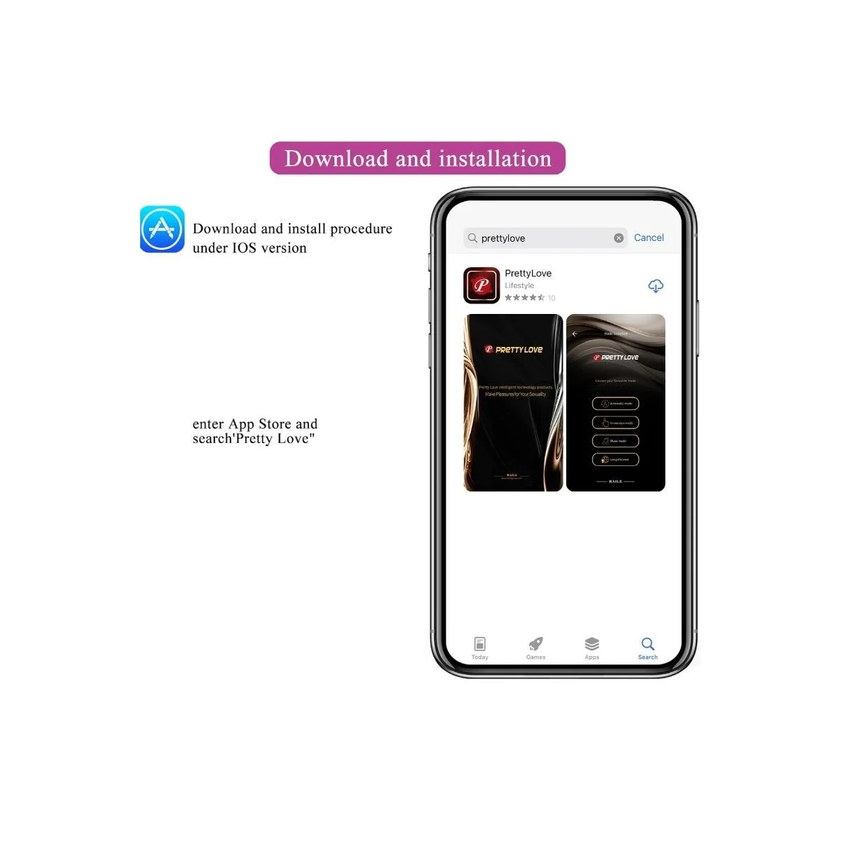 Franz Massager und Vibrator mit kostenloser App Lila von Pretty Love kaufen | Fesselliebe