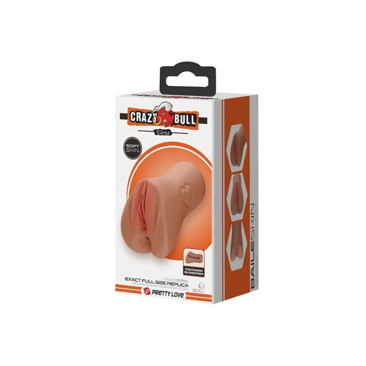 Scharlachrotes Vagina- und Anus-Design mit Herzfleisch von Crazy Bull kaufen | Fesselliebe