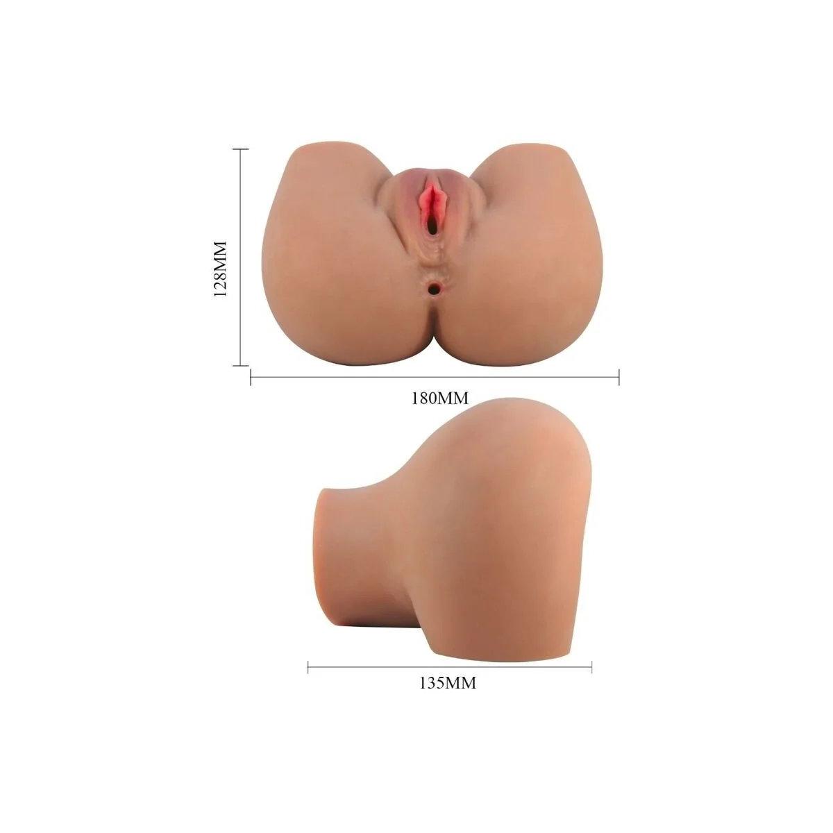 Mila Vibrator Butt mit realistischer Vagina und Anus Flesh Control mit Fernbedienung von Crazy Bull kaufen | Fesselliebe