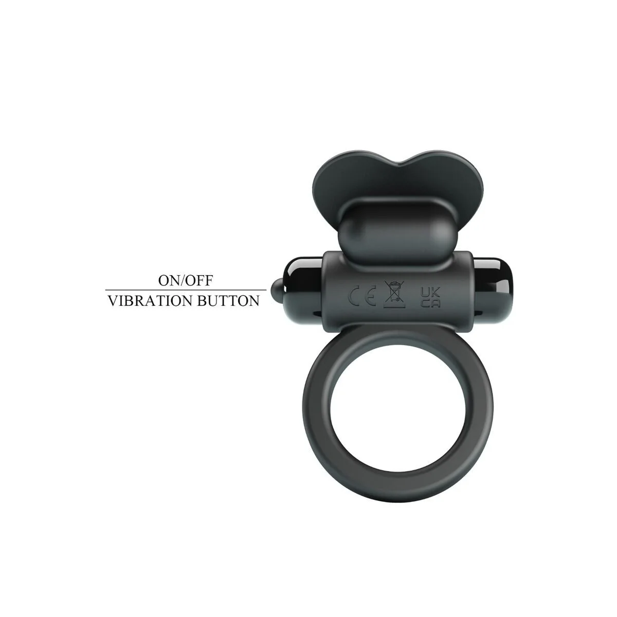 Debonaire Vibrationsring Kaninchen 10 Vibrationen Schwarz von Pretty Love kaufen | Fesselliebe