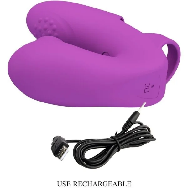 Athena Fingervibrator mit Klitorisstimulator Lila von Pretty Love kaufen | Fesselliebe