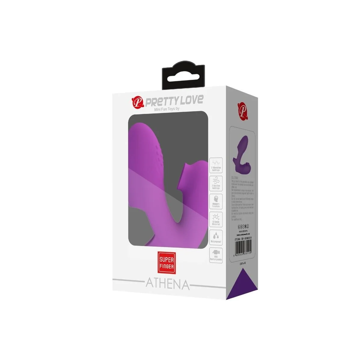 Athena Fingervibrator mit Klitorisstimulator Lila von Pretty Love kaufen | Fesselliebe