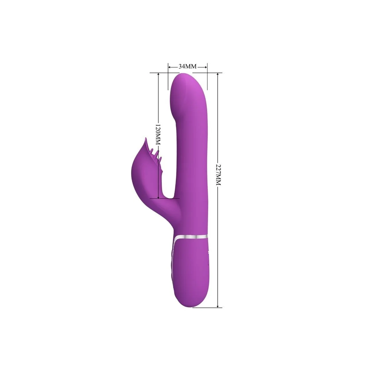 4 in 1 Multifunktionsvibrator & Stimulator Lila von Pretty Love kaufen | Fesselliebe