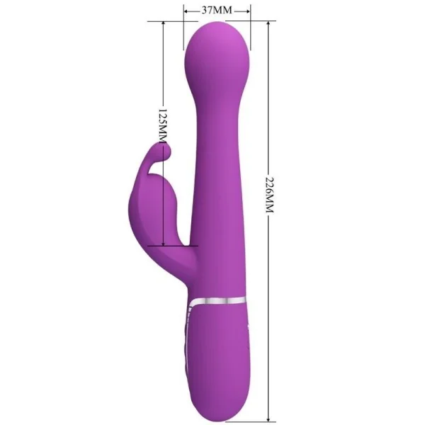 Dejon 3 in 1 Multifunktions-Rabbit-Vibrator Lila von Pretty Love kaufen | Fesselliebe