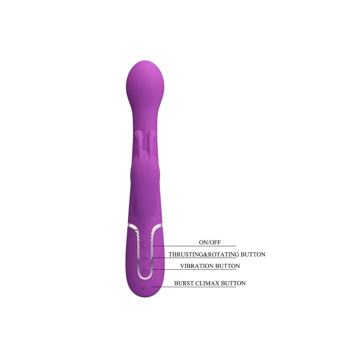 Dejon 3 in 1 Multifunktions-Rabbit-Vibrator Lila von Pretty Love kaufen | Fesselliebe