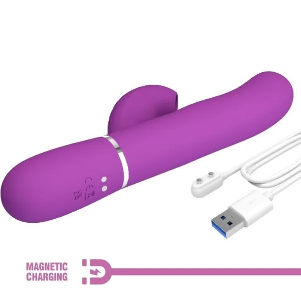 Perlita 3 in 1 Multifunktions-Rabbit-Vibrator Lila von Pretty Love kaufen | Fesselliebe