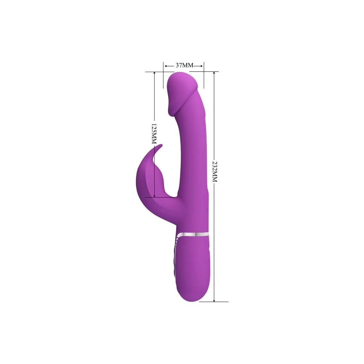 Kampas 3 in 1 Multifunktions-Rabbit-Vibrator Lila von Pretty Love kaufen | Fesselliebe