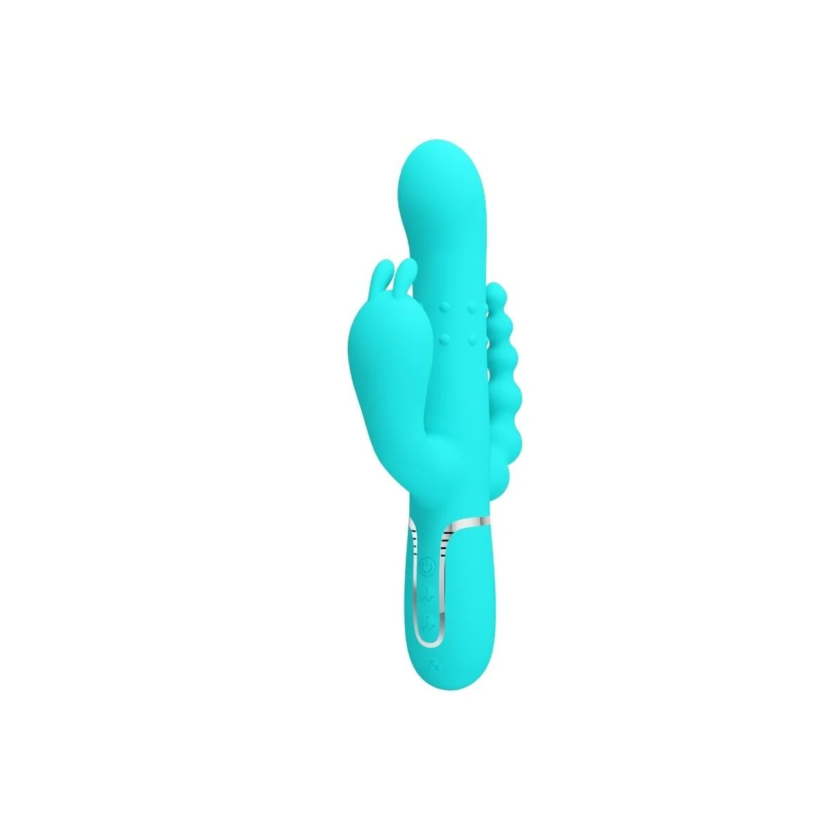 Cammy 4 in 1 Multifunktions-Dreifacher Rabbit-Vibrator Blau von Pretty Love kaufen | Fesselliebe