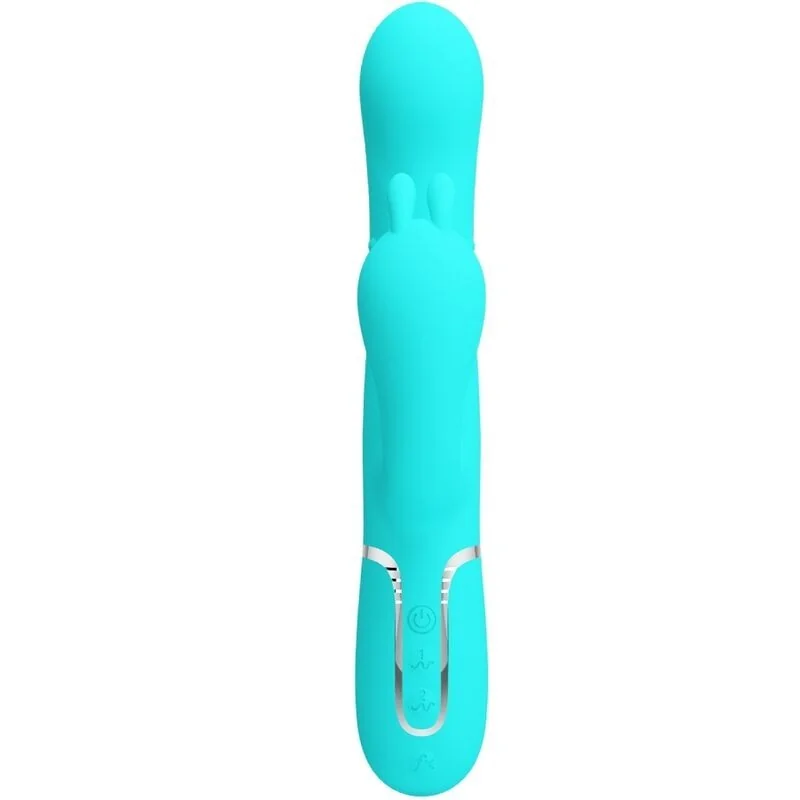 Cammy 4 in 1 Multifunktions-Dreifacher Rabbit-Vibrator Blau von Pretty Love kaufen | Fesselliebe 2