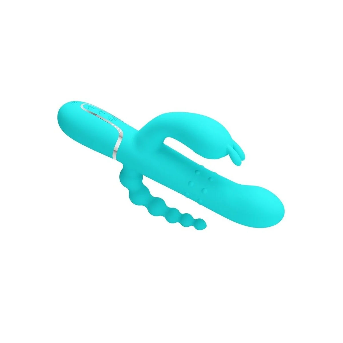 Cammy 4 in 1 Multifunktions-Dreifacher Rabbit-Vibrator Blau von Pretty Love kaufen | Fesselliebe