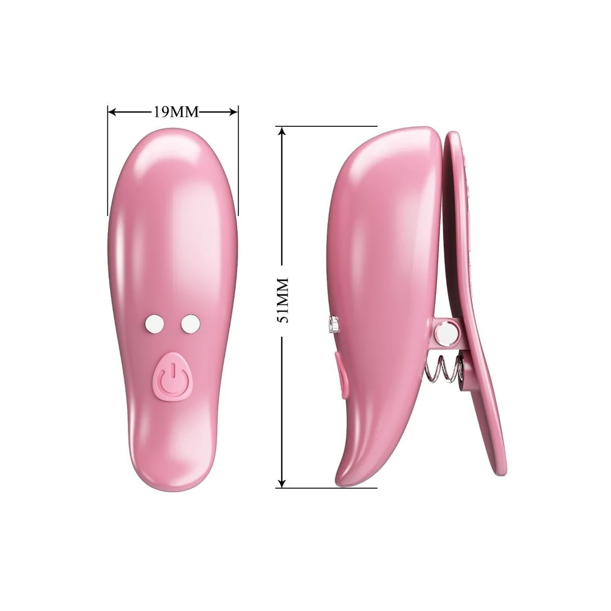 Cailey Nippelklemmen 10 Vibrationen mit Fernbedienung Rosa von Pretty Love kaufen | Fesselliebe
