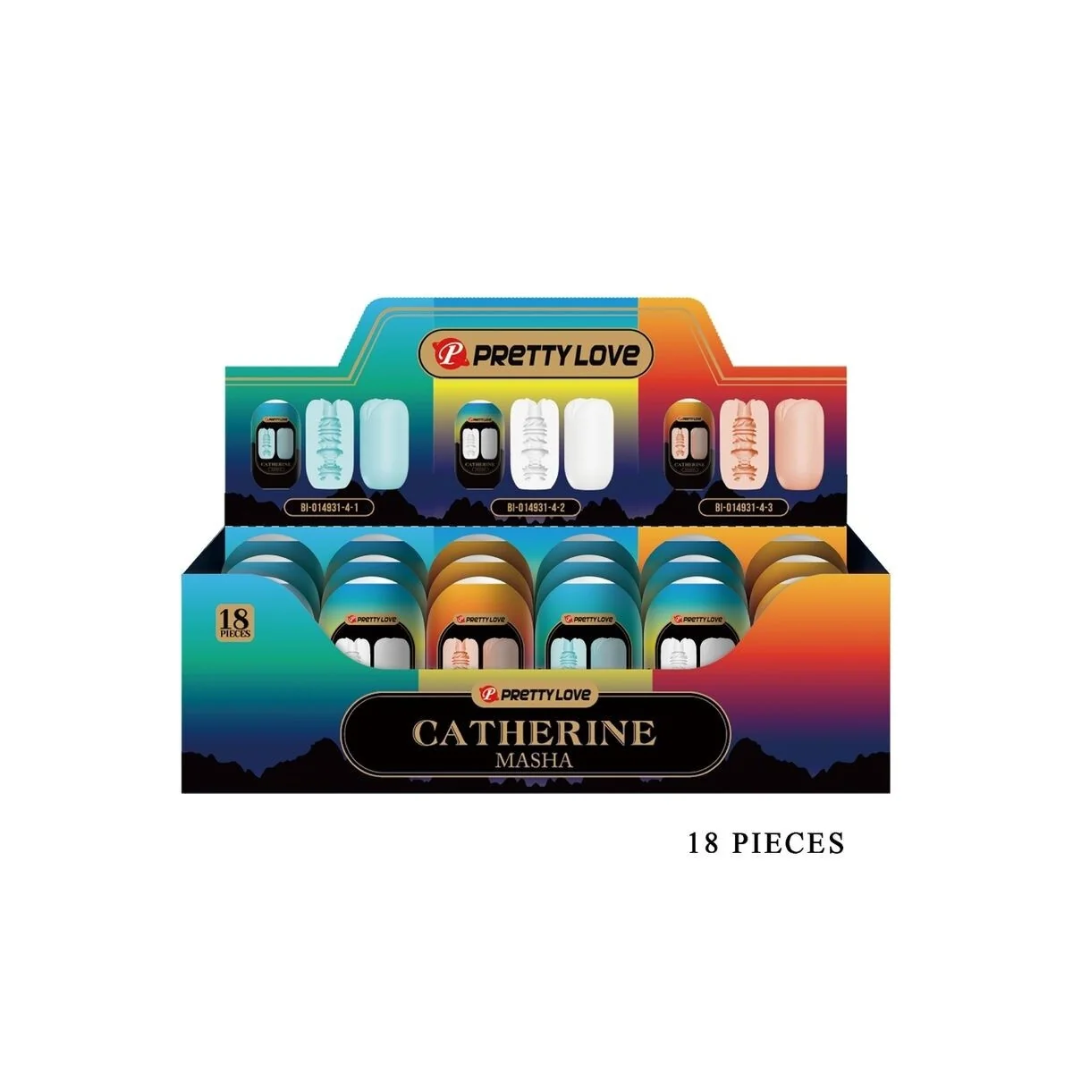 Masha Pack 18 Verschiedene Männliche Mastrubatoren von Pretty Love kaufen | Fesselliebe