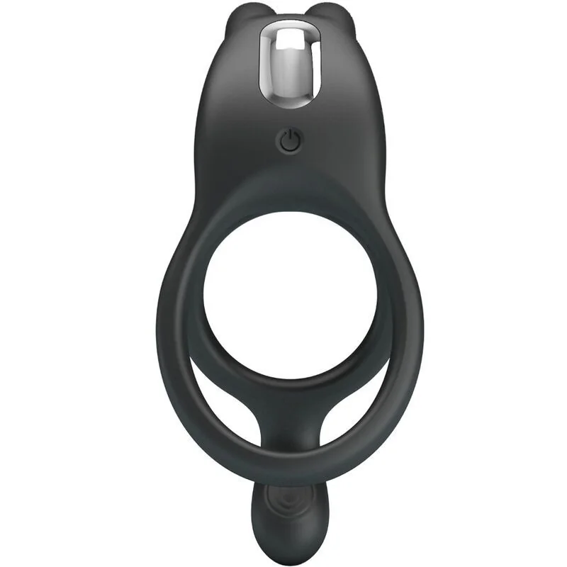 Seth Doppel-Vibrationsring Rabbit 7 Vibrationen Schwarz von Pretty Love kaufen | Fesselliebe