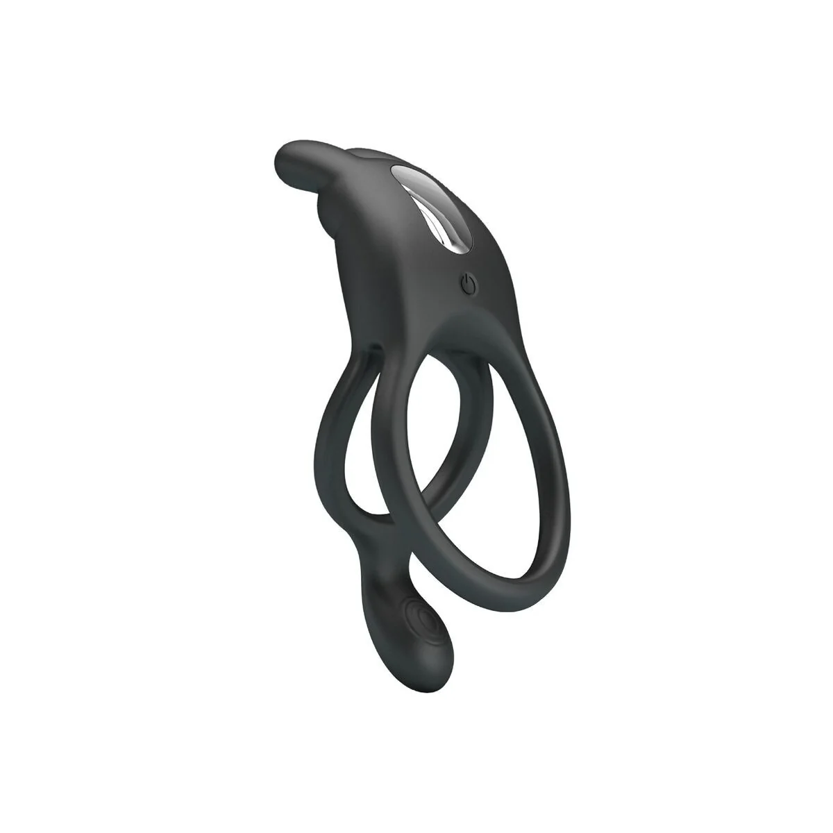Seth Doppel-Vibrationsring Rabbit 7 Vibrationen Schwarz von Pretty Love kaufen | Fesselliebe