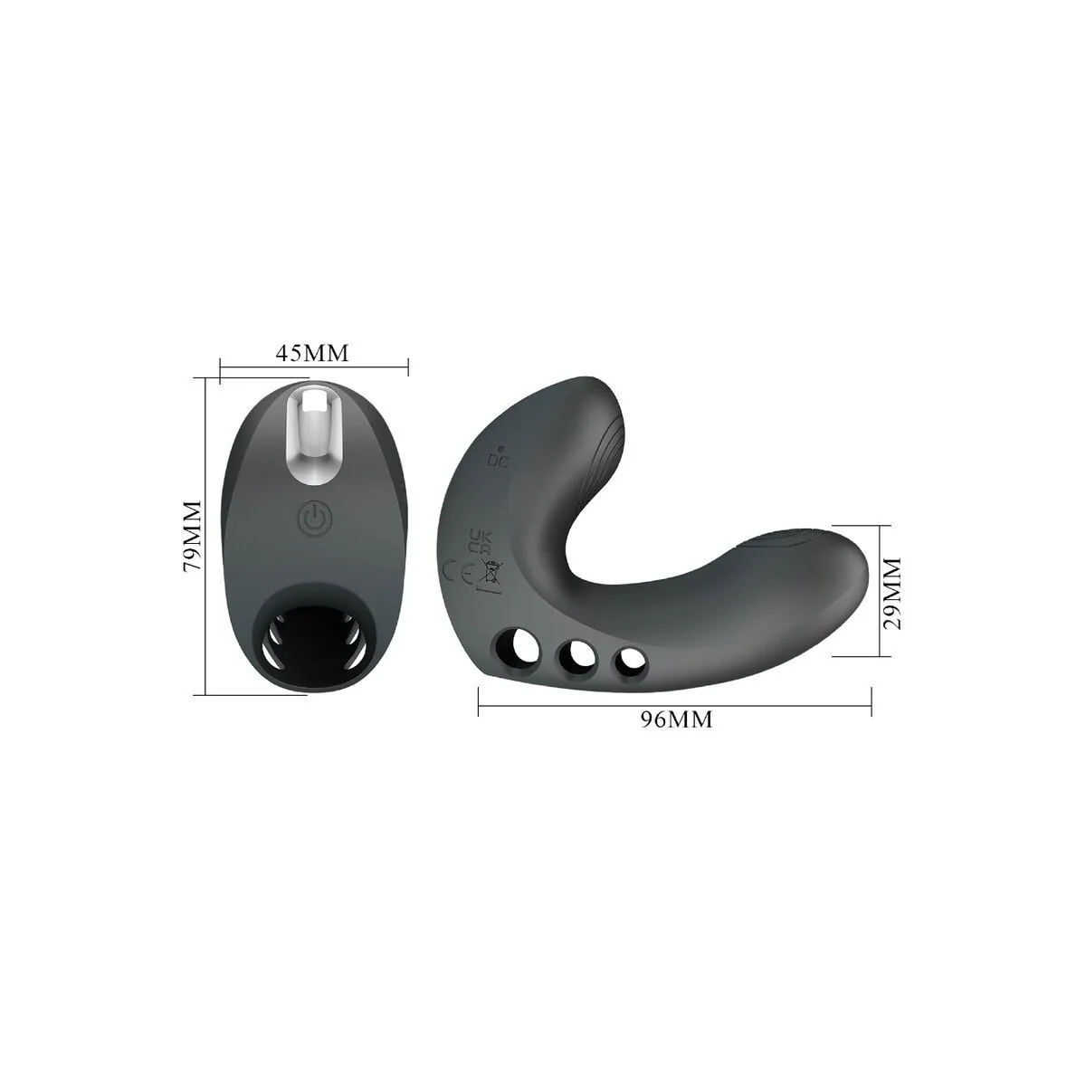 Camelia Fingervibrator 7 Vibrationen Schwarz von Pretty Love kaufen | Fesselliebe
