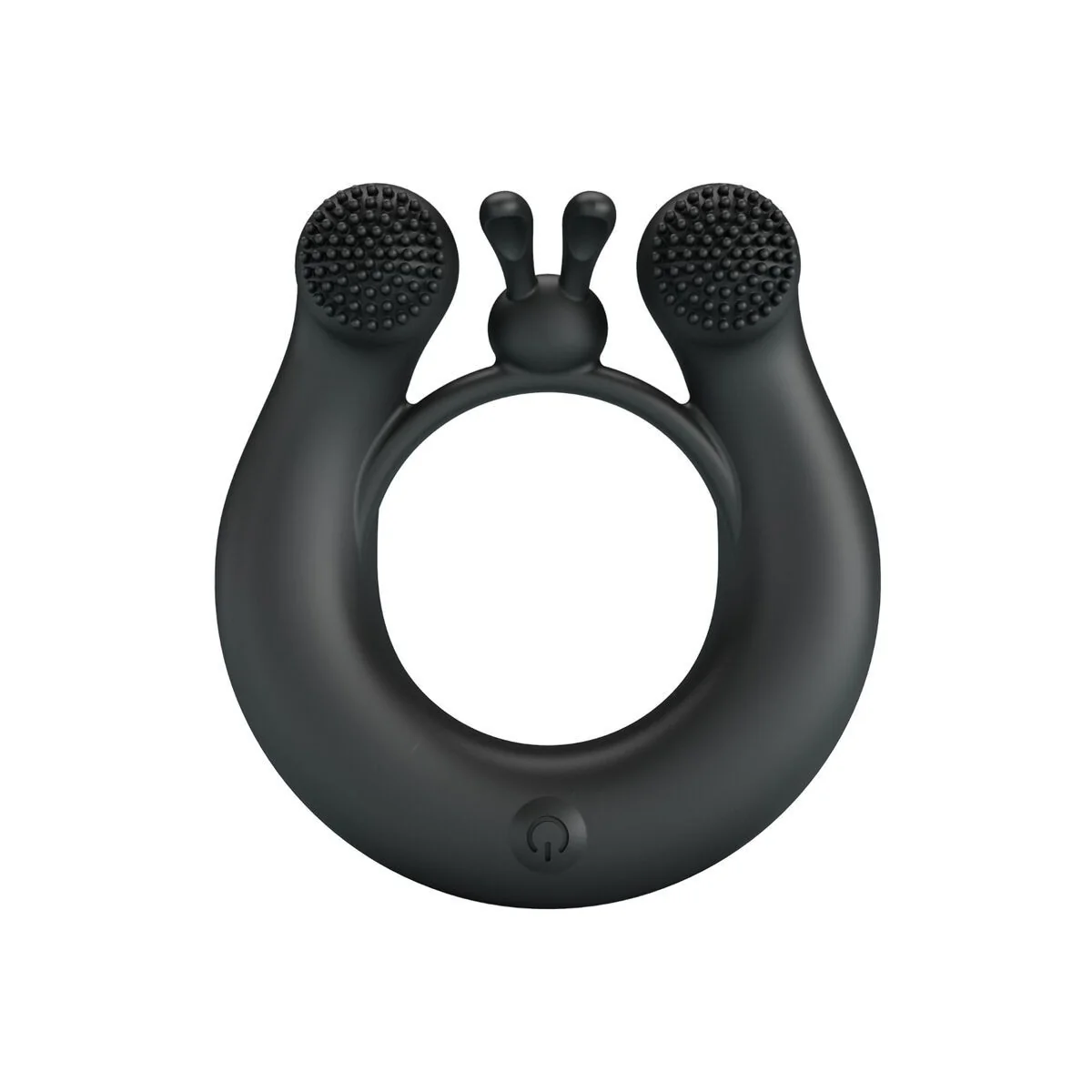 Dahlia Vibrationsring + Klitorisstimulator 12 Vibrationen Schwarz von Pretty Love kaufen | Fesselliebe