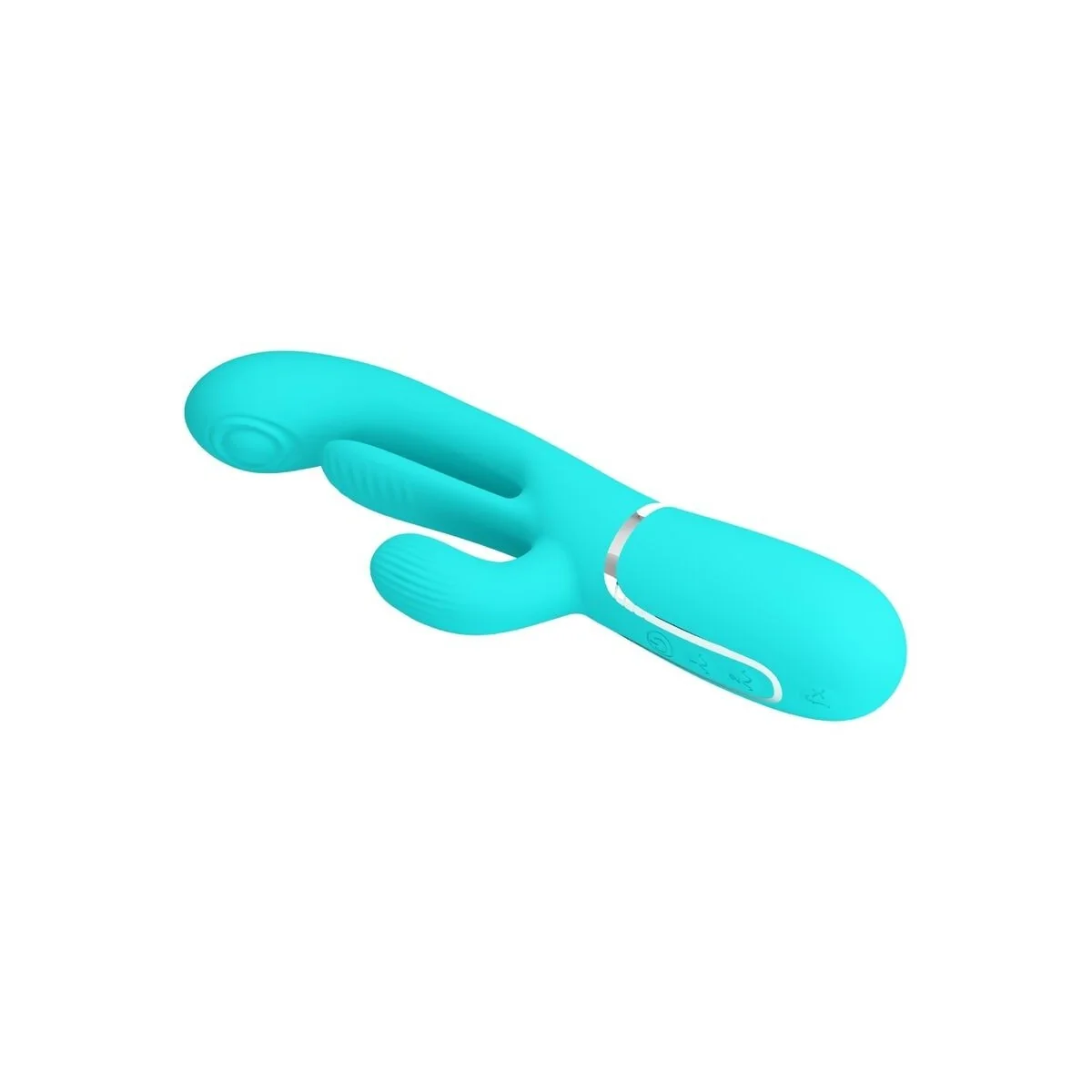 Shania Triple Rabbit Multifunktionsvibrator 3 in 1 Blau von Pretty Love kaufen | Fesselliebe