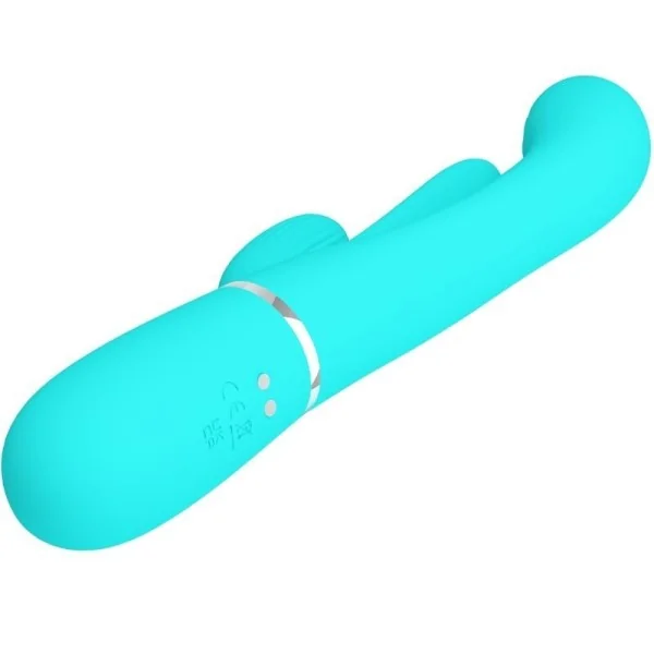 Shania Triple Rabbit Multifunktionsvibrator 3 in 1 Blau von Pretty Love kaufen | Fesselliebe