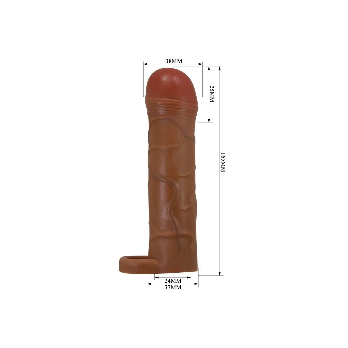 Bunion Penis Sleeve mit 2,5 cm Verlängerung Mulatte von Pretty Love kaufen | Fesselliebe