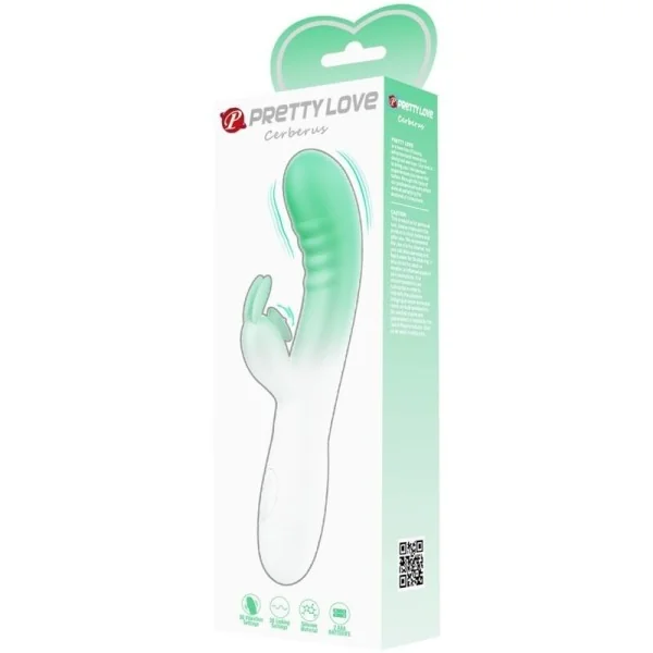 Cerberus Rabbit Vibrator 3o Vibrationen Grün von Pretty Love kaufen | Fesselliebe