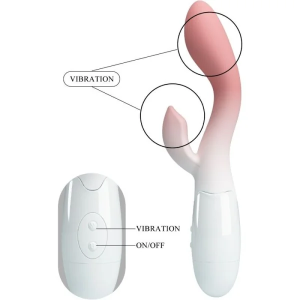 Brighty G-Spot Vibrator + Klitoris-Stimulator 30 Vibrationen Rosa von Pretty Love kaufen | Fesselliebe