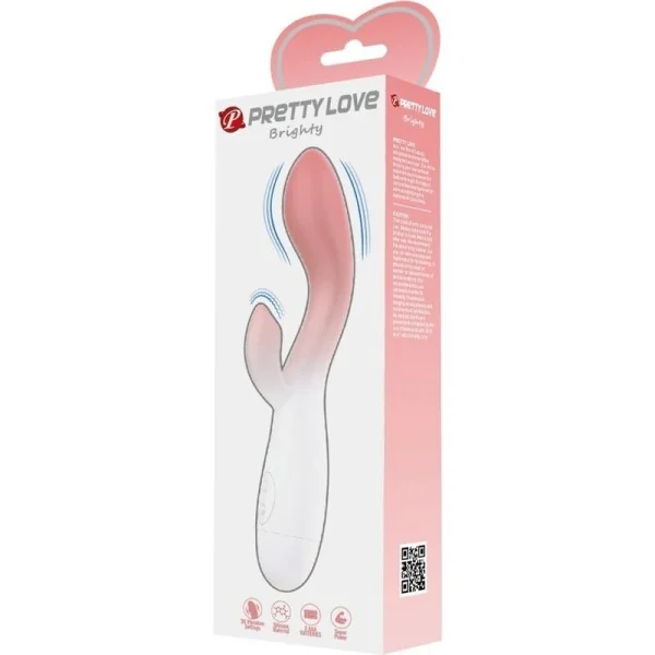 Brighty G-Spot Vibrator + Klitoris-Stimulator 30 Vibrationen Rosa von Pretty Love kaufen | Fesselliebe