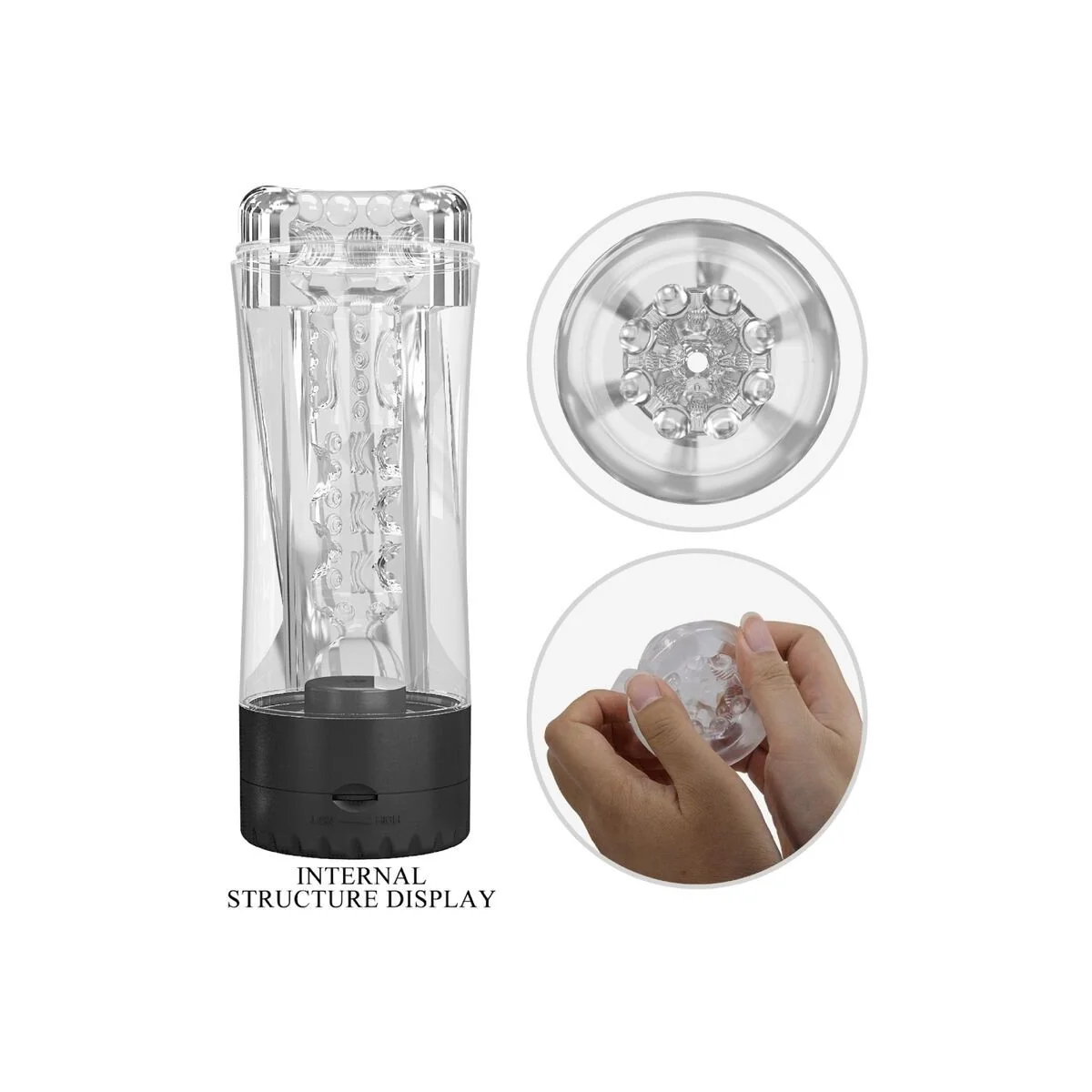 Tamara Männlicher Masturbator mit mehreren Geschwindigkeiten, Schwarz von Pretty Love kaufen | Fesselliebe