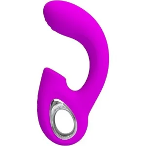 Sibel Sibel G-Spot Vibrator + Klitoris-Stimulator 10 Vibrationen Lila von Pretty Love kaufen | Fesselliebe