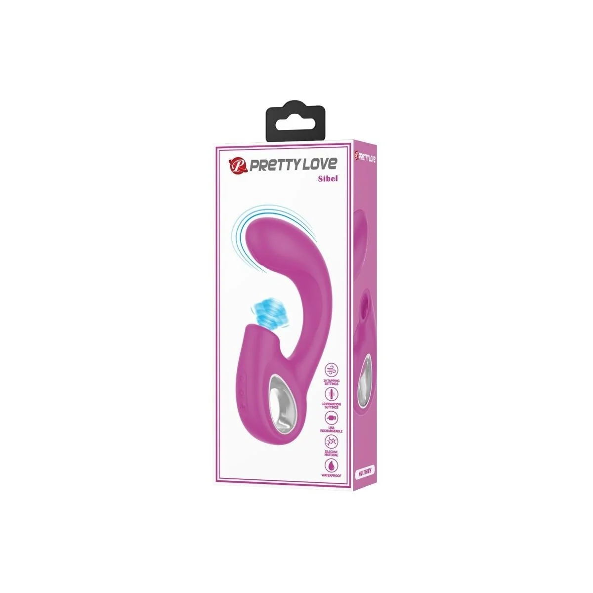 Sibel Sibel G-Spot Vibrator + Klitoris-Stimulator 10 Vibrationen Lila von Pretty Love kaufen | Fesselliebe