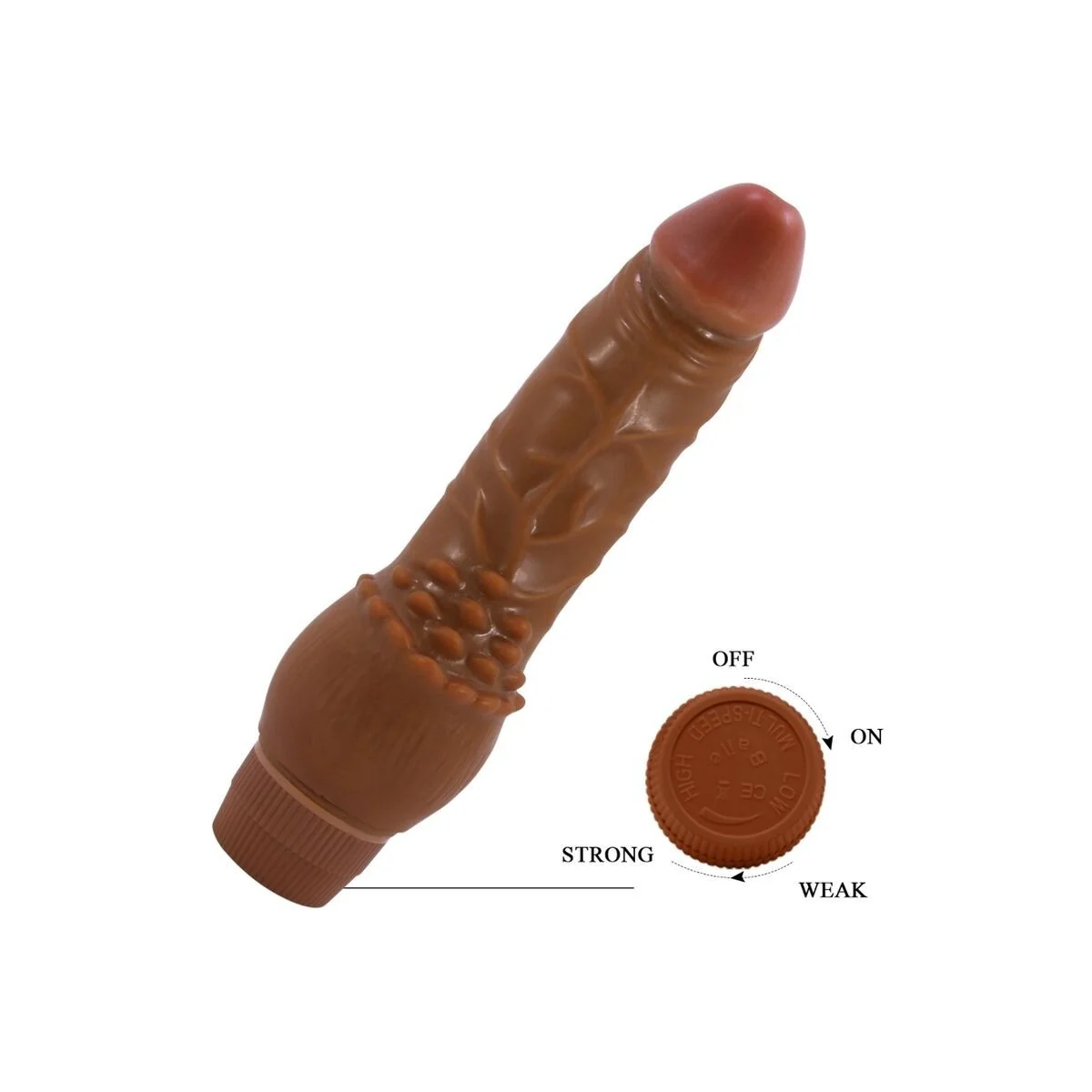 Barbara realistischer Vibrator 19,5 cm Mulatte von Baile kaufen | Fesselliebe