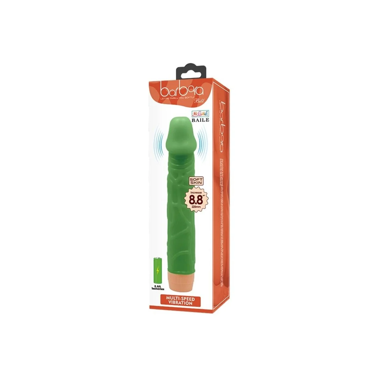 Bill realistischer Vibrator 22,5 cm Grün von Baile kaufen | Fesselliebe